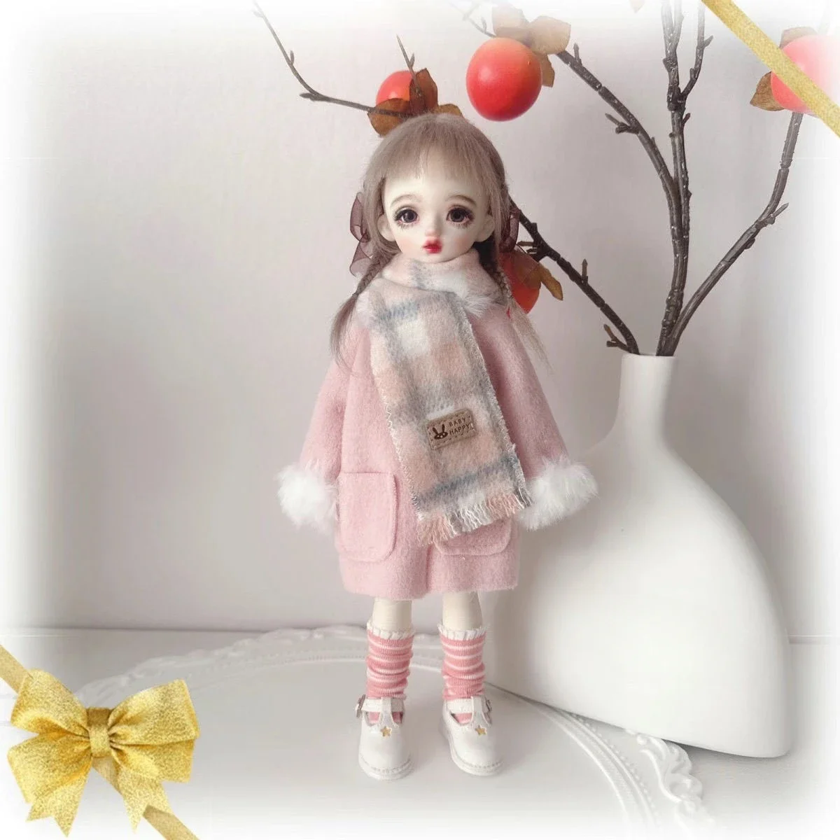 جديد 1/6 ملابس دمى دعوى ل 30 سنتيمتر Bjd دمية فتاة اللعب معطف مجموعة اللعب منزل فستان ملابس جميلة إكسسوارات دمي ، لا دمية #6