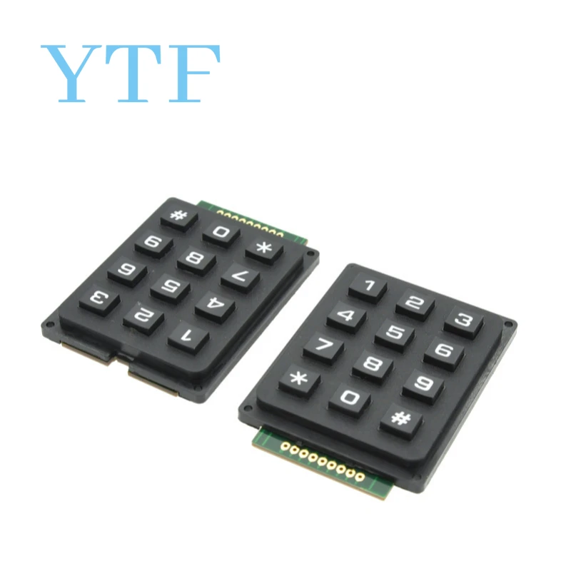 3*4 4*4 Matrix Switch Keyboard Keypad Array Module ABS Plastic Keys 4x4 3x4 12 16 Key Button Membrane Switch DIY Kit forArduino