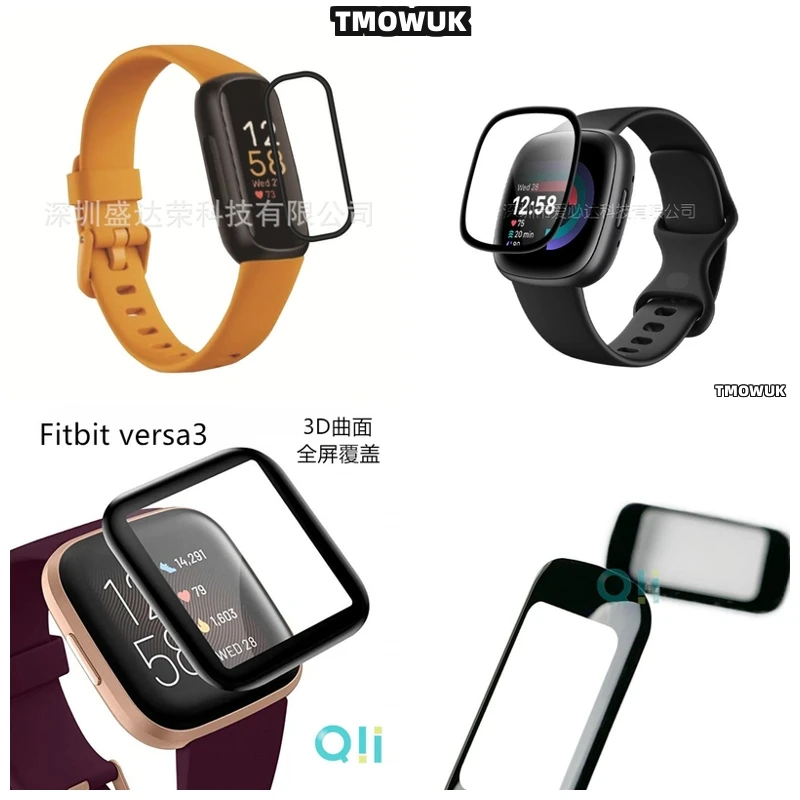 

For Fitbit Sense 2 Versa3 2 4 Inspire 3 Charge 6 5 Fitness Tracker Protector Easy Peel Installation No Residue Guard Film