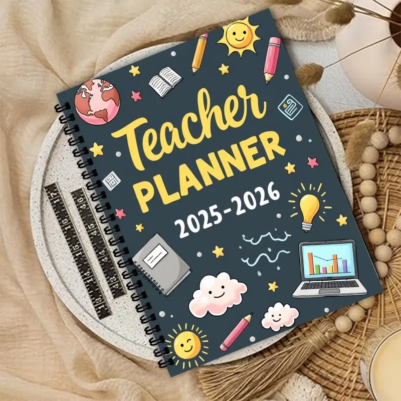 2025-2026 مخطط دروس المعلم، شهريًا، قائانات و جداول المهام الأسبوعية، مناسبة للاستخدام في المكاتب والمدارس والمنظمات #1