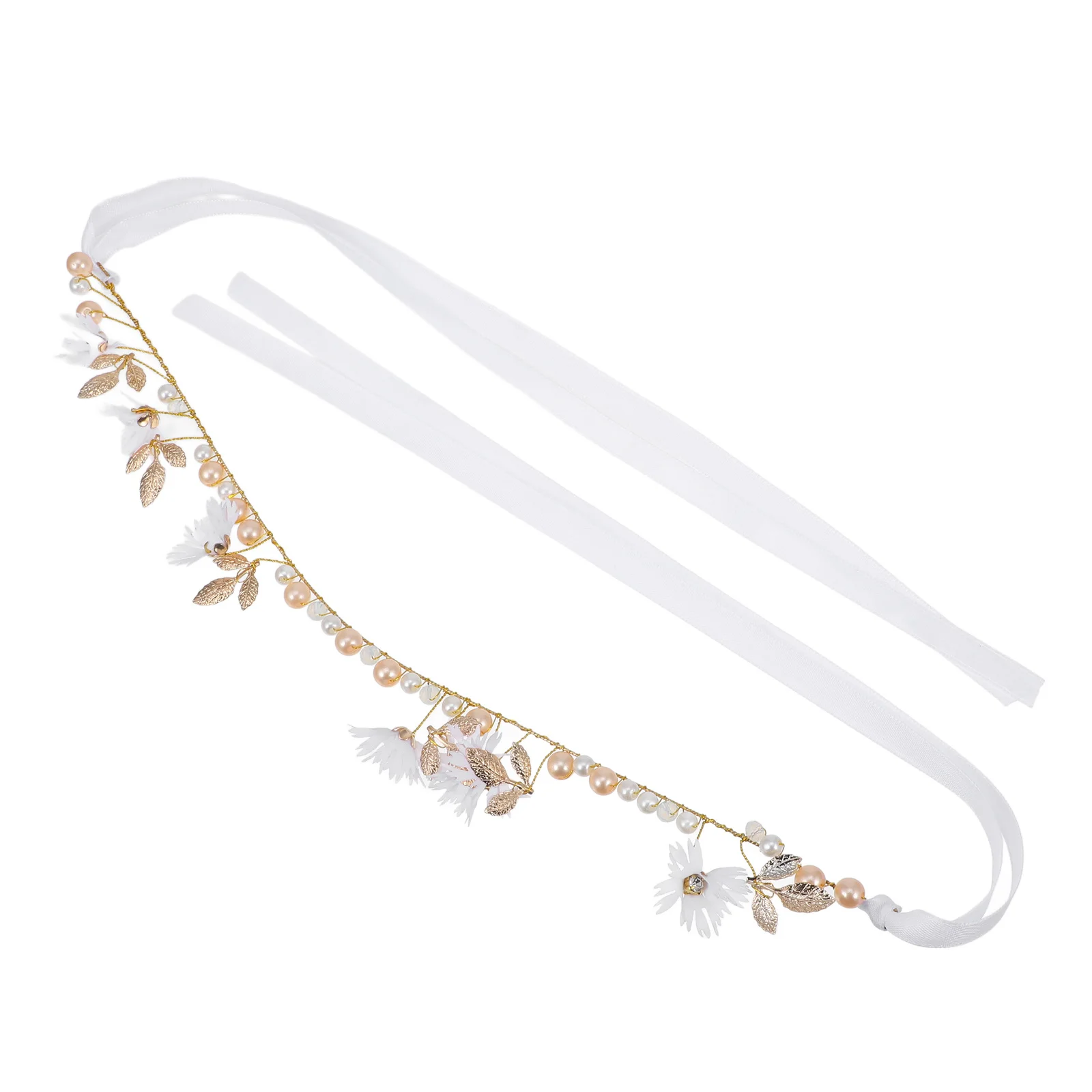 

Rhinestone Fake Pearl Wedding Hair Vine Bridal Headband Elegant Headpiece Hair Accessories for Bride Bridesmaid