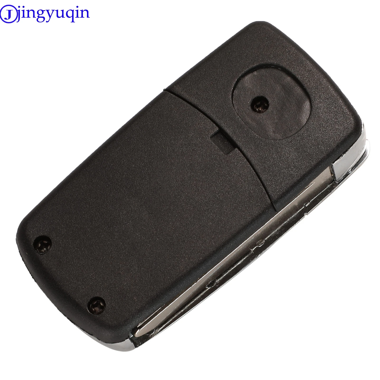 Jingyuqin modificado 2 botones cubierta de carcasa de llave de coche para Mazda 2 3 6 323 626 funda de llave fluida plegable