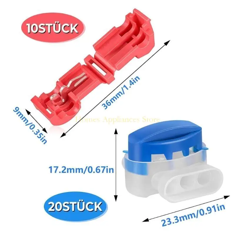 موصل جزازة جزازة D0AB سهولة توصيل سلك التثبيت مجموعة من المواد البلاستيكية