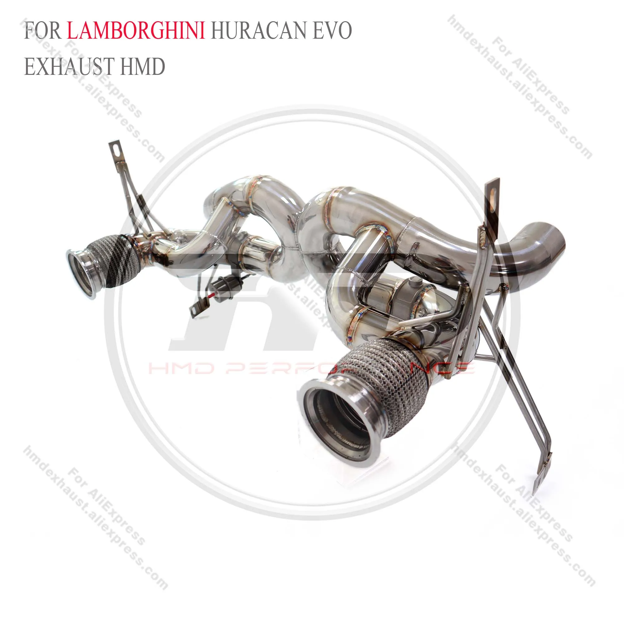 HMD Stainless Steel Exhaust System Catback Is Suitable For Lamborghini Huracan EVO 5.2 2019+ with valve