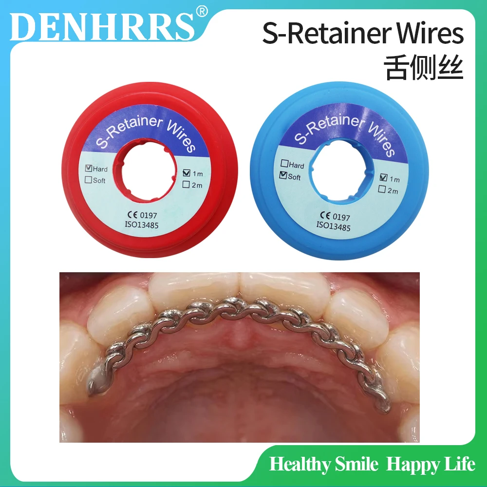 

Dental Orthodontic Lingual Retainer Chain Wires Stainless Steel Flat Plate Arch wires Soft/Hard