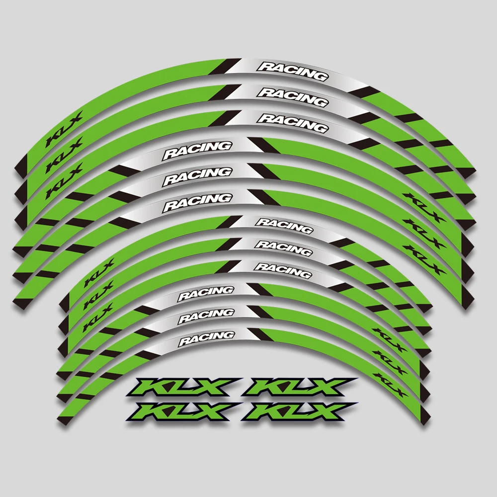 Hot sell Motorcycle Wheel Sticker Decal Reflective Rim For KAWASAKI KLX250 KLX250S KLX250R KLX 250 250S 250R S R