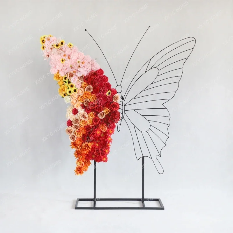 Butterfly flower wall props three-dimensional beautiful Chen set decoration