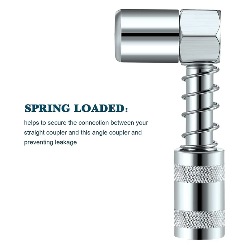 

Простой 90-градусный адаптер для смазочной муфты, 3 кута защелки, поворотная защелка, правая сторона, аксессуар для сельскохозяйственной автомобильной грузовики (2 шт.)