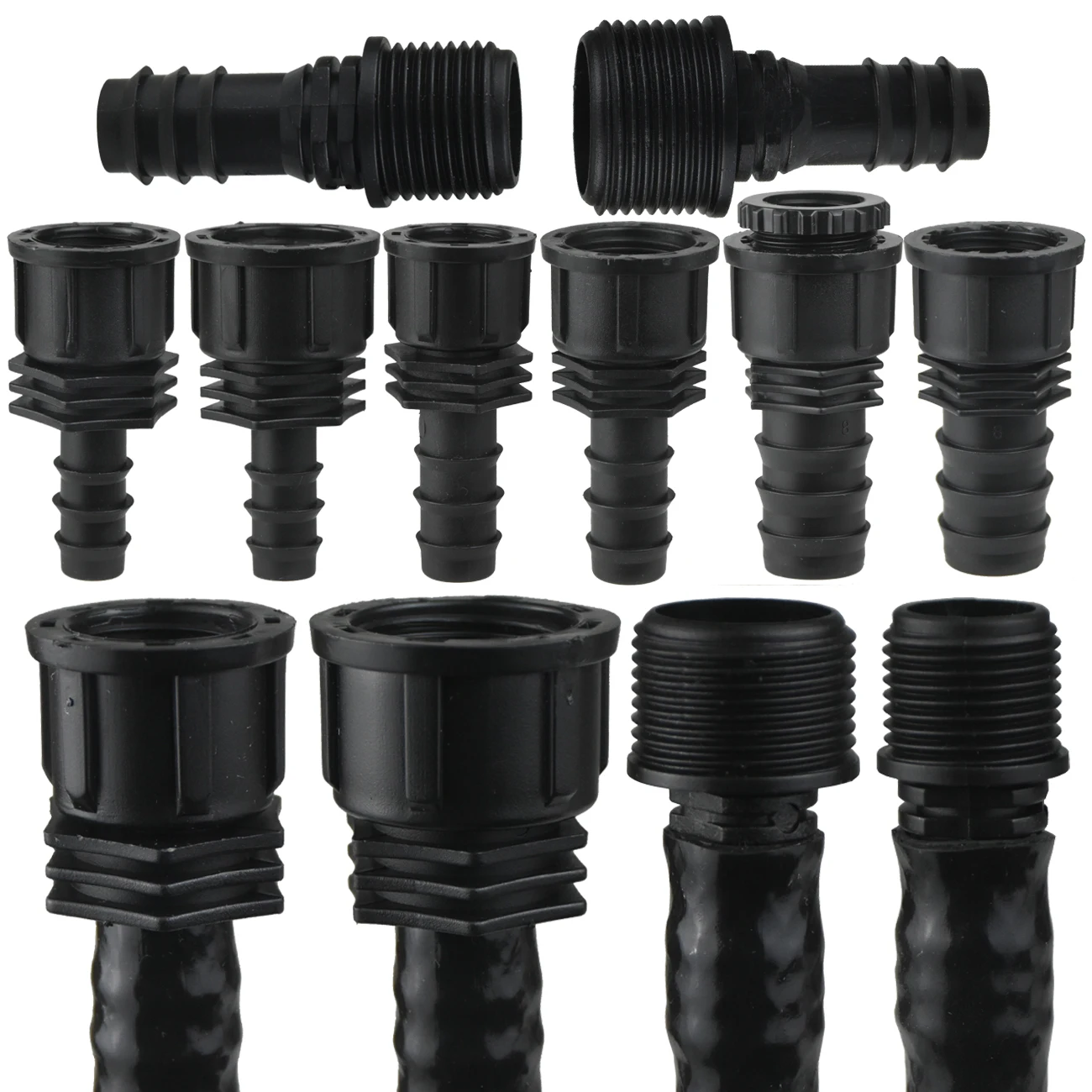 Barb Adapter Tee Elbow 16mm 20mm 25mm PE Hose To 1/2