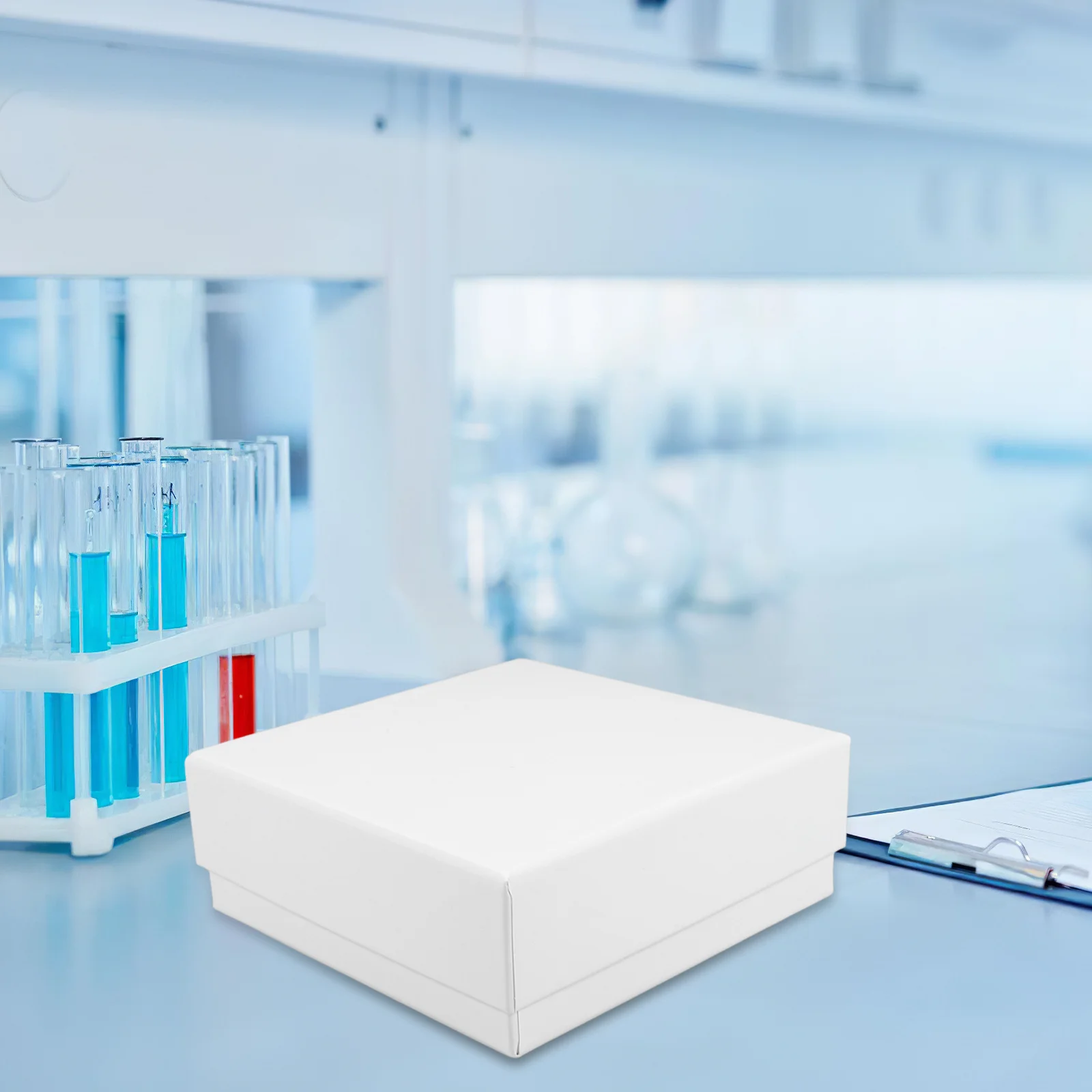 

Sturdy Box Multi-Slot Storage Waterproof Lab Container Cardboard Cryogenic Vial Storage Rack Testing Tube Holder