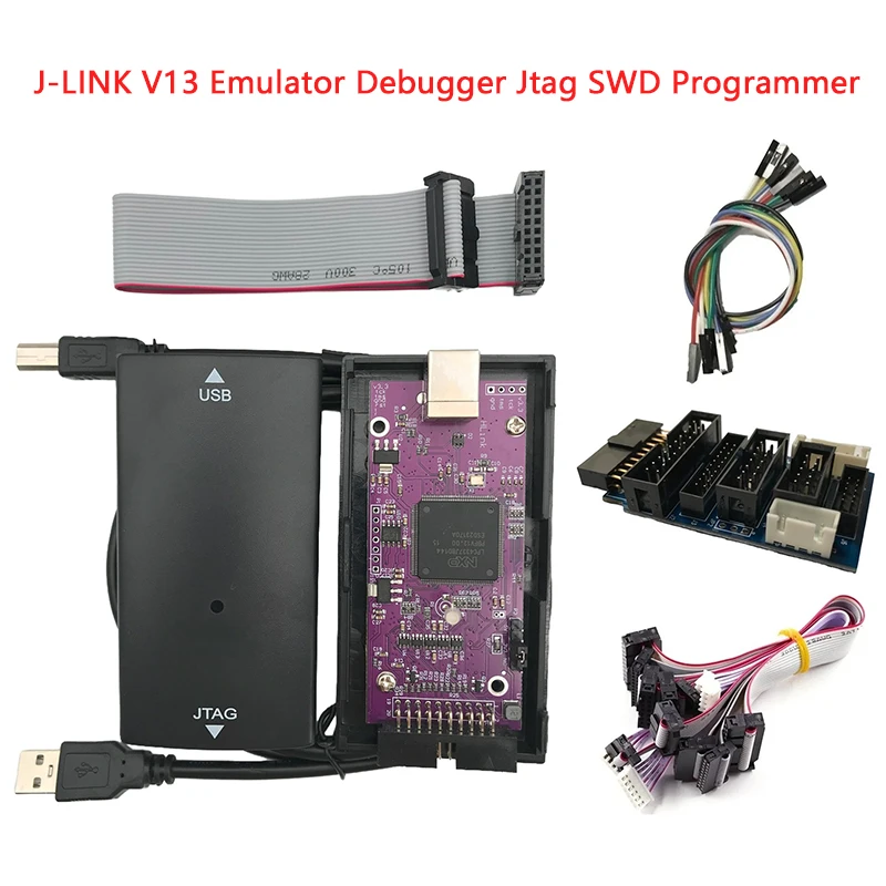 Für J-LINK 13 Emulator Debugger Jtag SWD Programmierer unterstützt alle ARM STM32 PIC RISC-V 51-Chip V13 MCU Debug-Tool Online-Update