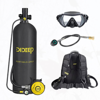 4L Scuba Diving Cylinder Oxygen Tank Set Snorkeling Respirator Fish Gill Oxygen Cylinder Standby Diving Equipment