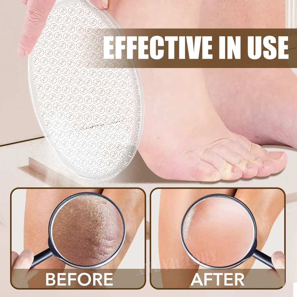1pcs Nano Glass Double-sided Foot Rasp Heel File Hard Dead Skin Callus Remover Exfoliating Pedicure Care Foot File Tool