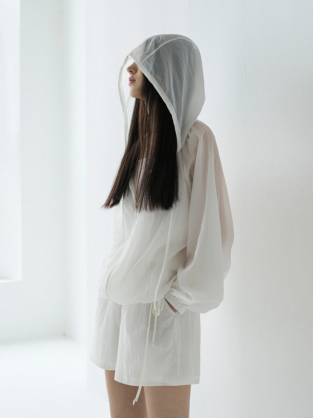 

Женский кардиган Original Hide Light Svel: модная летняя верхняя одежда из дышащей нейлоновой ткани, винтажный прямой крой