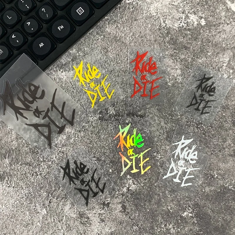 

Waterproof PET Durable Frame Body Road Race Bike Ride Or Die Bike Sticker