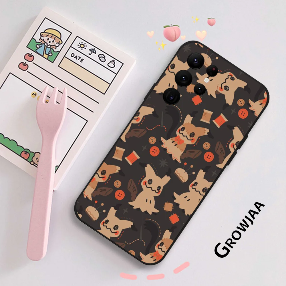 Cute Mimikyus Halloween Phone Case for Samsung Galaxy S24 Ultra S22 S23 Ultra S21 S20 5G Protective Silicone TPU Funda