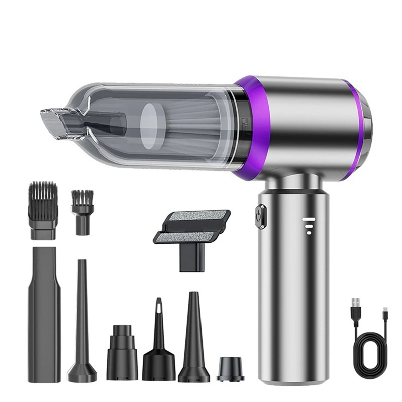 Car Vacuum Portable Cordless Mini Vacuum Cleaner Compressed Air Duster&Air Blower&Pump Hand Held Vacuum