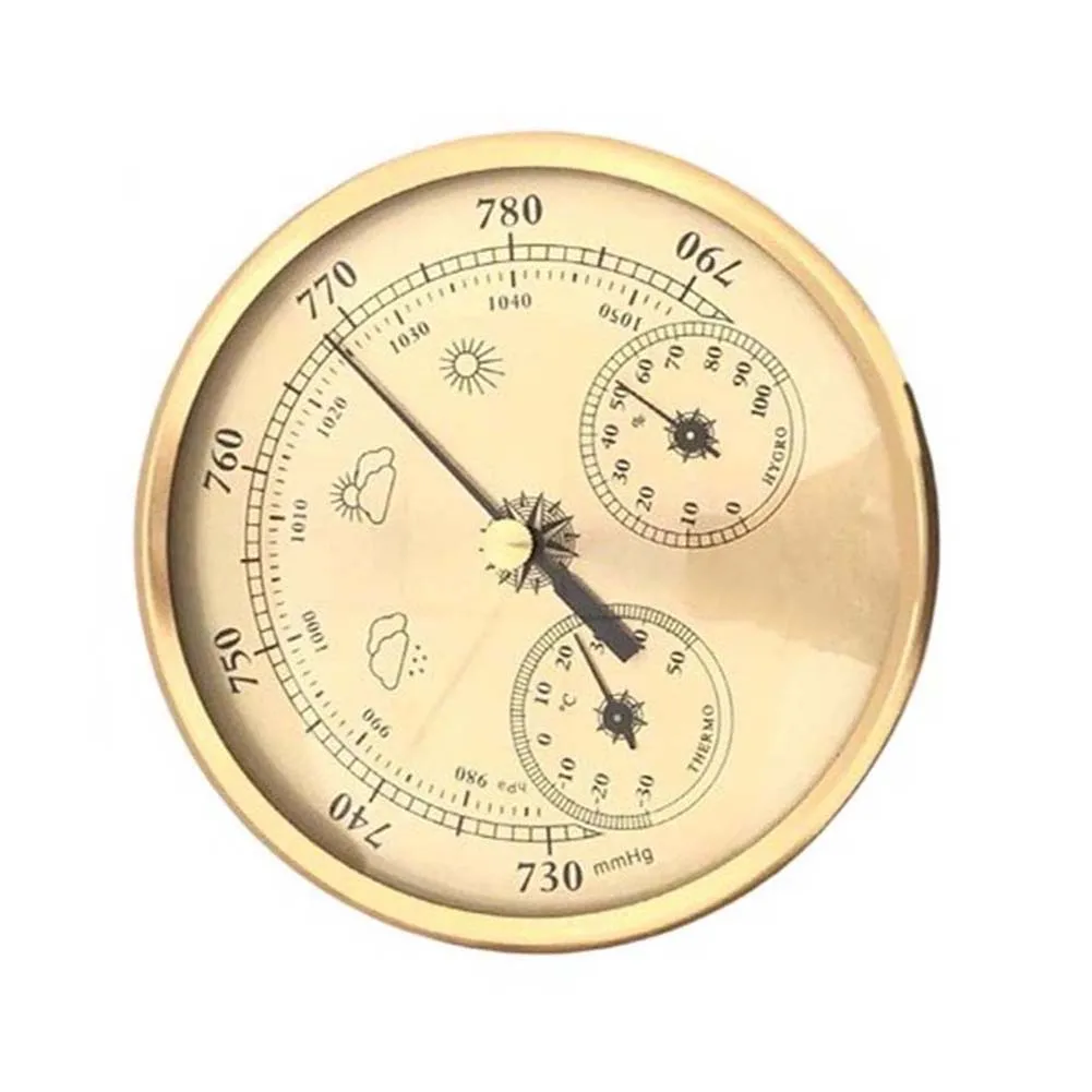 Temperature Meter Pressure Barometer Compact Easy To Install Exquisite Humidity Lightweight For Indoor And Outdoor