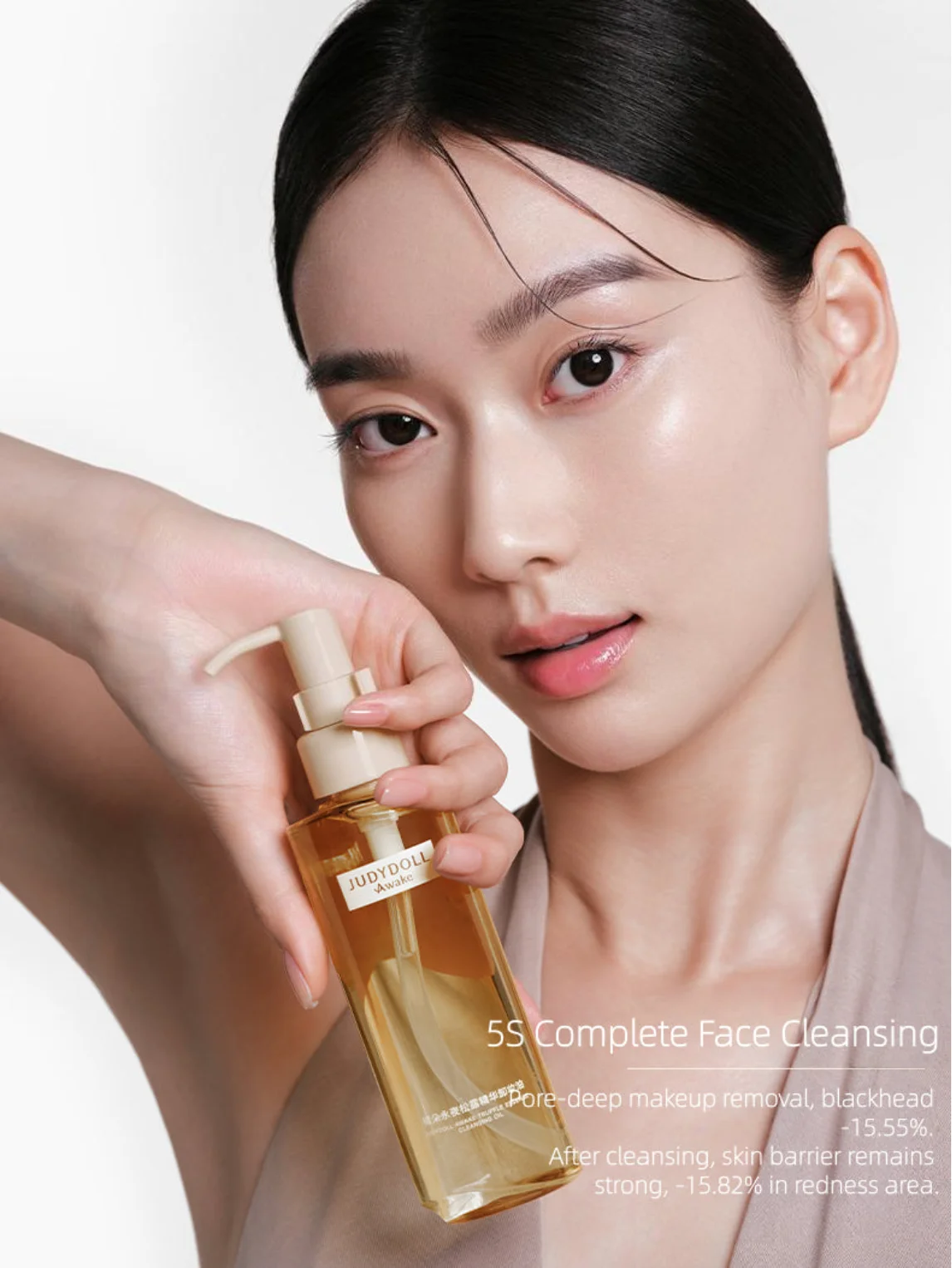JUDYDOLL Olio detergente all'essenza di trufa sveglia 150 ml formulato per i tipi di pelle secca e sensibile 5S Complate Pulizia del viso