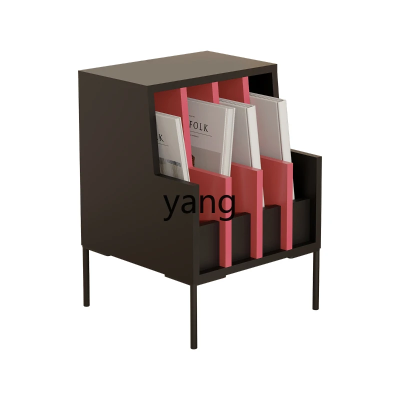 

Yjq Dopamine Corner Table Living Room Sofa Side Cabinet Coffee Table Bedroom Magazine Storage Rack Retro