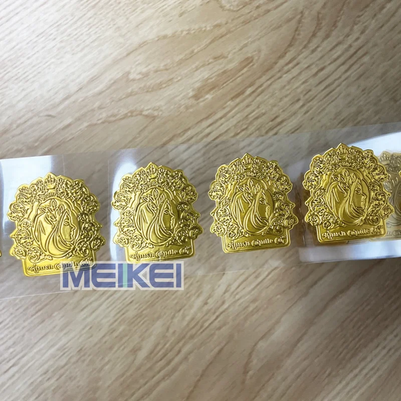 custom.Custom Waterproof Heat Resistant 3D Emboss Foil Label Sticker Aluminum Perfume Metal Label Candle Jars