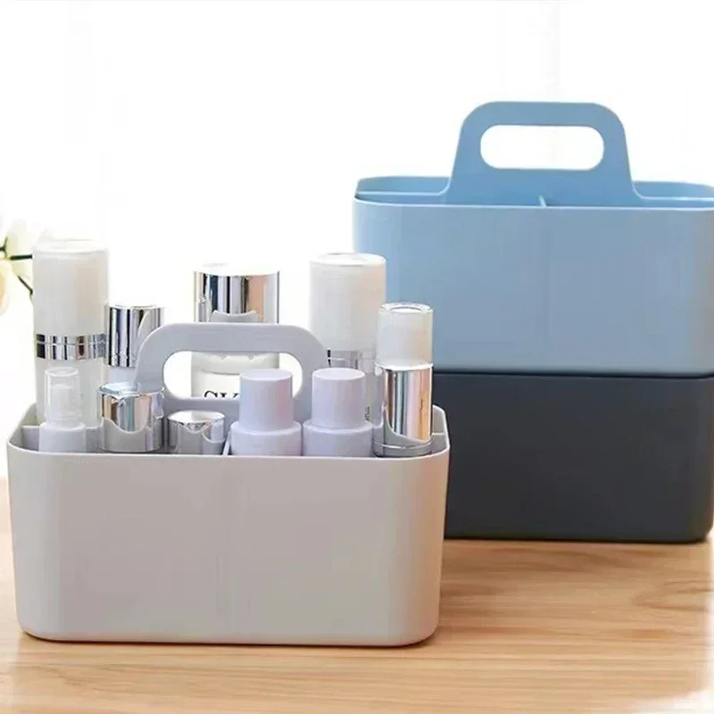 Desktop Organizer Box Can Be Superimposed Cosmetics Division Multi-functional Storage Box Bedroom Table Portable Storage Box