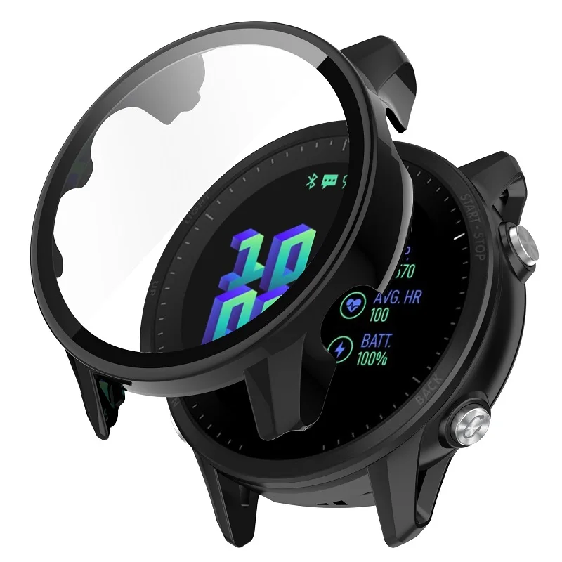 Чехол из закаленного стекла для Garmin Forerunner 955, защитное стекло для экрана и защитный чехол-бампер для Garmin Forerunner 955