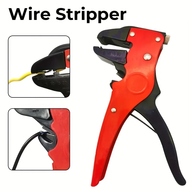 

Wire Stripper Tools Multitool Pliers Stripping Cutter Crimping Cable Wire Electrician Repair Adjustable Wire Stripping Pliers