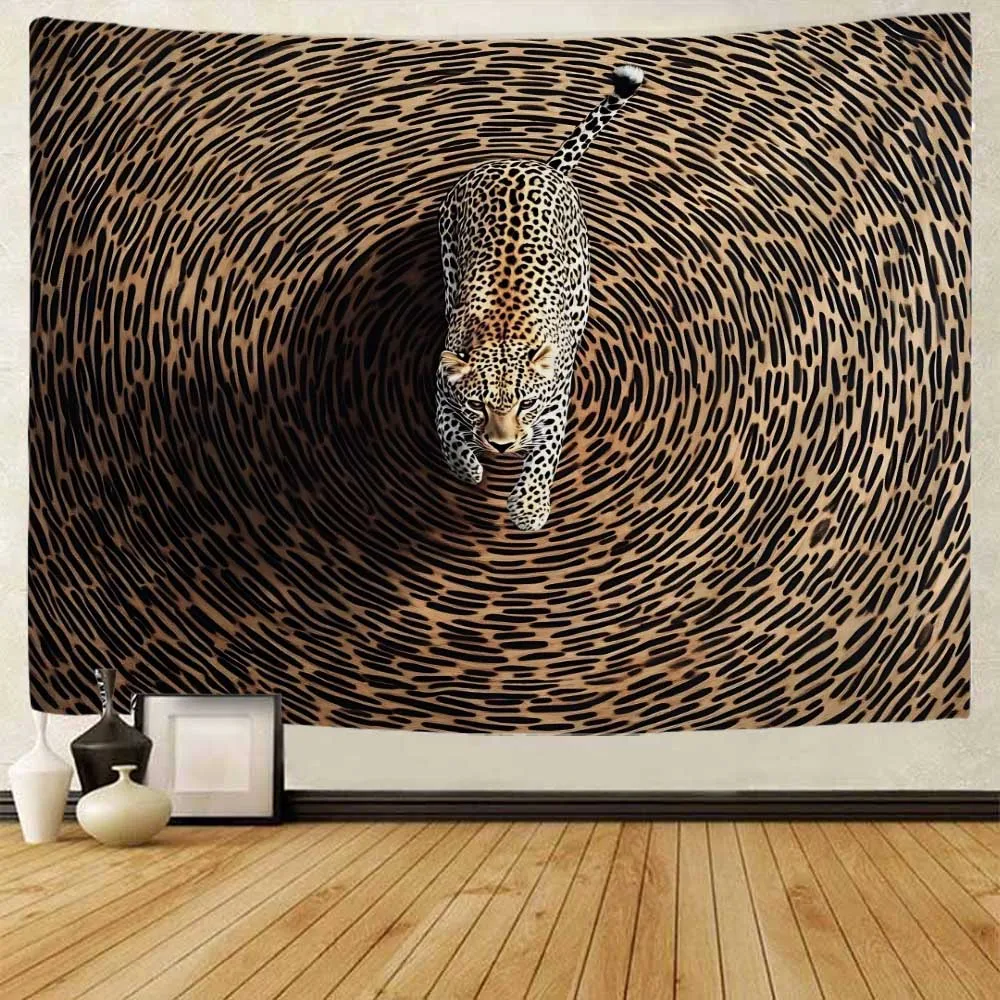 

Cheetah tapestry, wildlife wall hanging, aesthetic wall hanging cloth for bedroom, living room, university dormitory decoration
