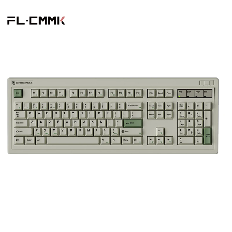 Esports-wireless Wired Teclado Mecânico Bluetooth Pbt Dye-sublimação Keycaps Hot Swap Rgb Nxp Og87 Og104 fl ·