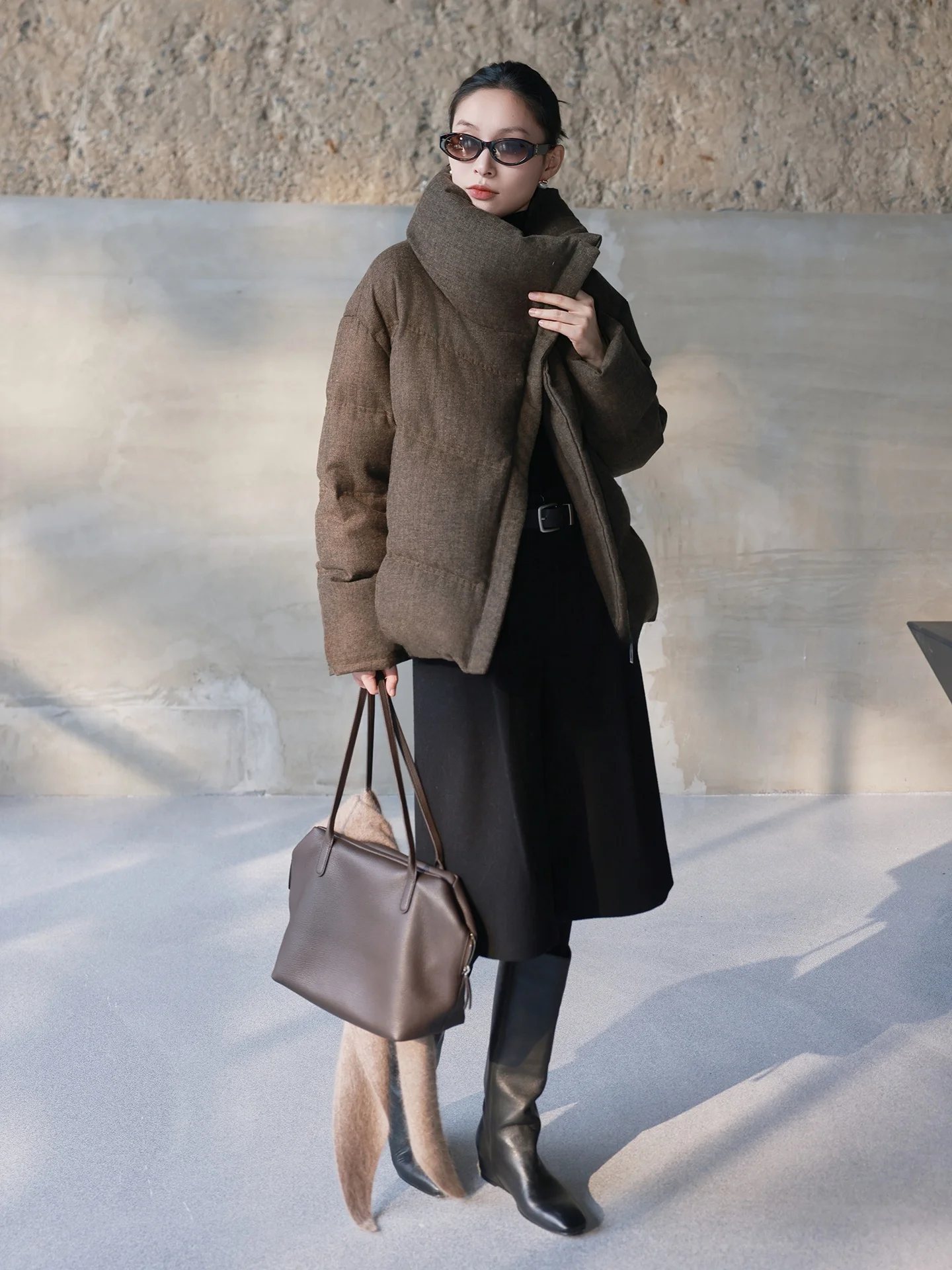 

Модная короткая пуховая куртка с воротником-стойкой, повседневное пальто из гусиного пуха, свободный крой, теплая женская верхняя одежда из полиэфирного волокна