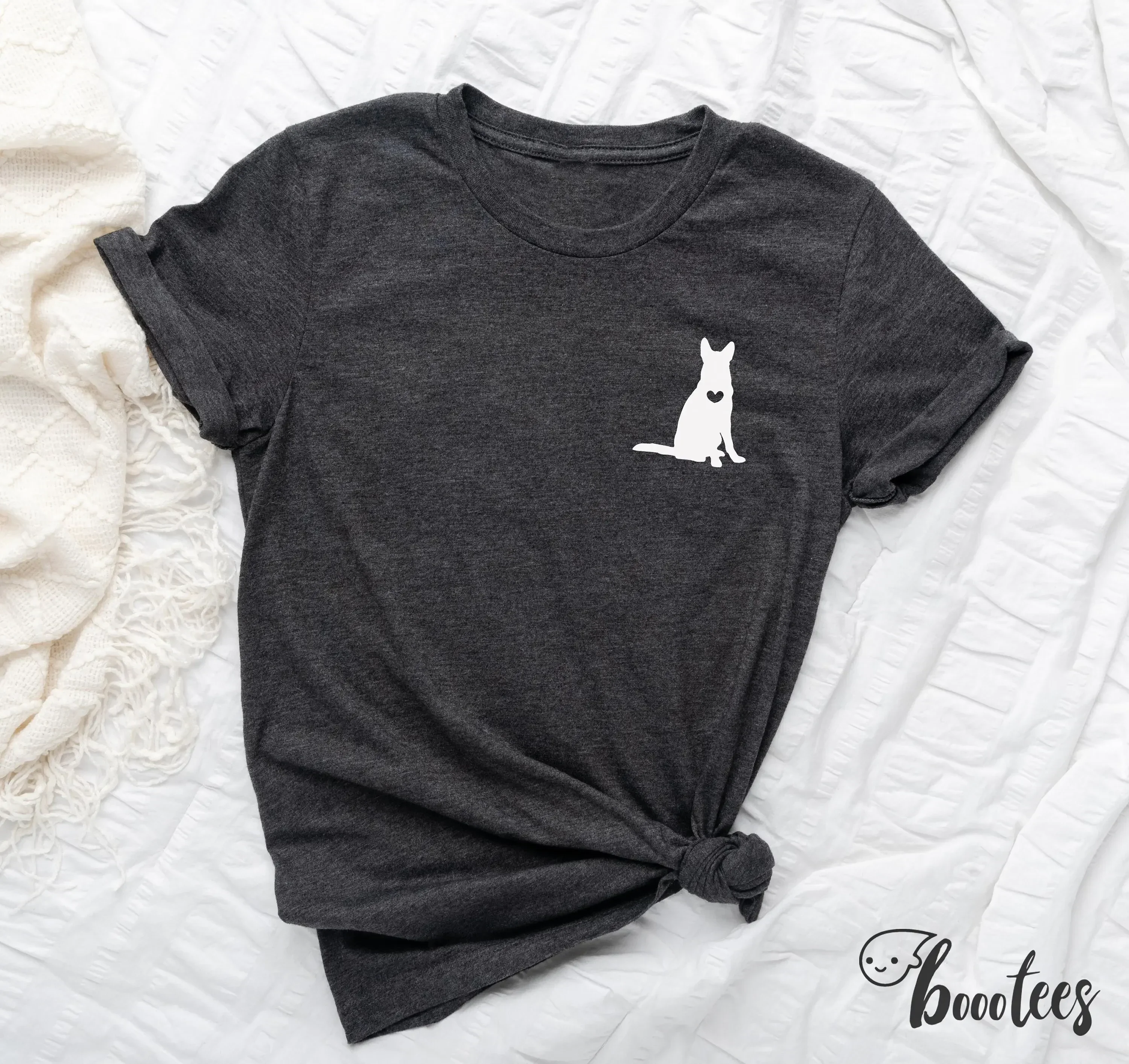 German Shepherd T Shirt Dog Pocket S Ladies Kids For Him Her Mom Present Mama Shephard