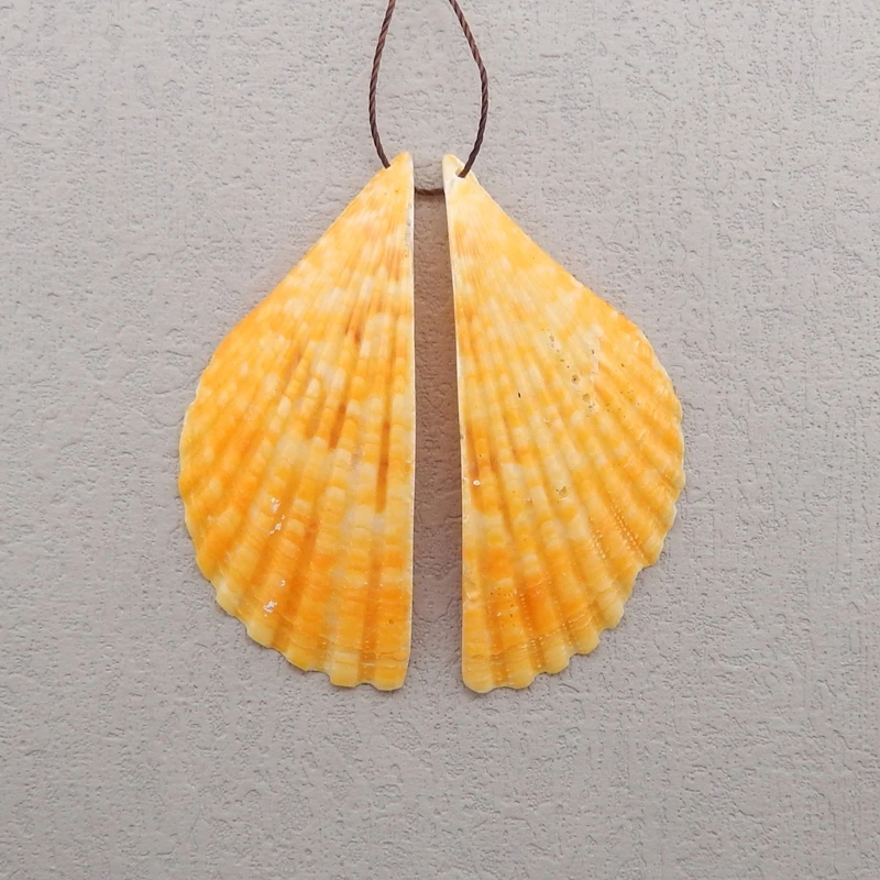 Natural Stone Earrings For Women,Handmade Shell Earrings Party Gifts DIY Jewelry 58x26x2mm 6g image 5