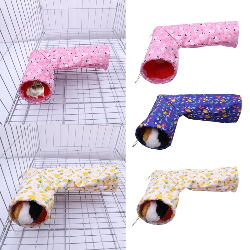 Rabbit Bunny Tunnel Hideout and Tubes Guinea Pigs Tunnel Hide Toy Hideout for Small Dwarf Rabbits Guinea Pigs Toy Y5GB