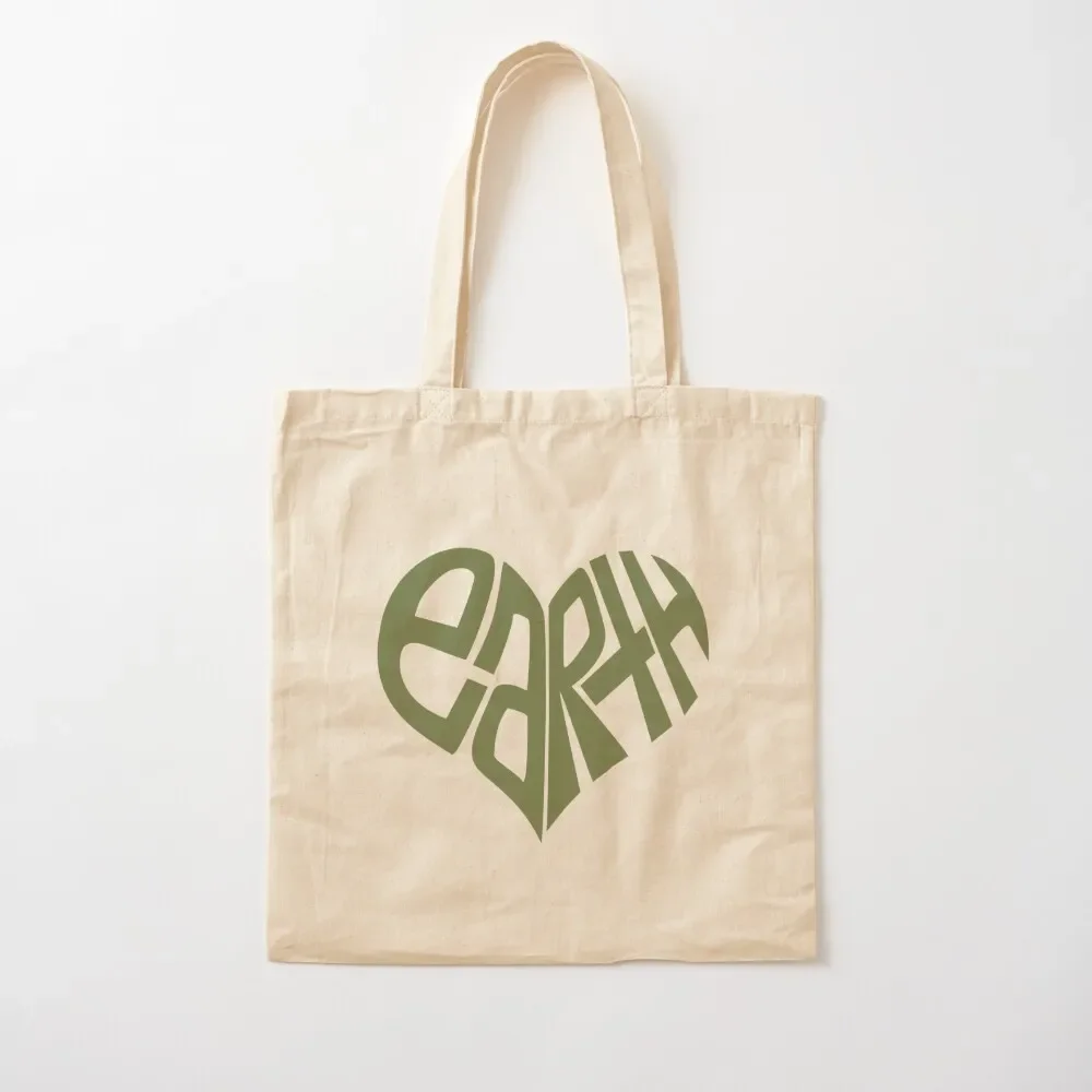 

Love The Earth. Tote Bag shopping bag logo Reusable bags canvas bags Bag