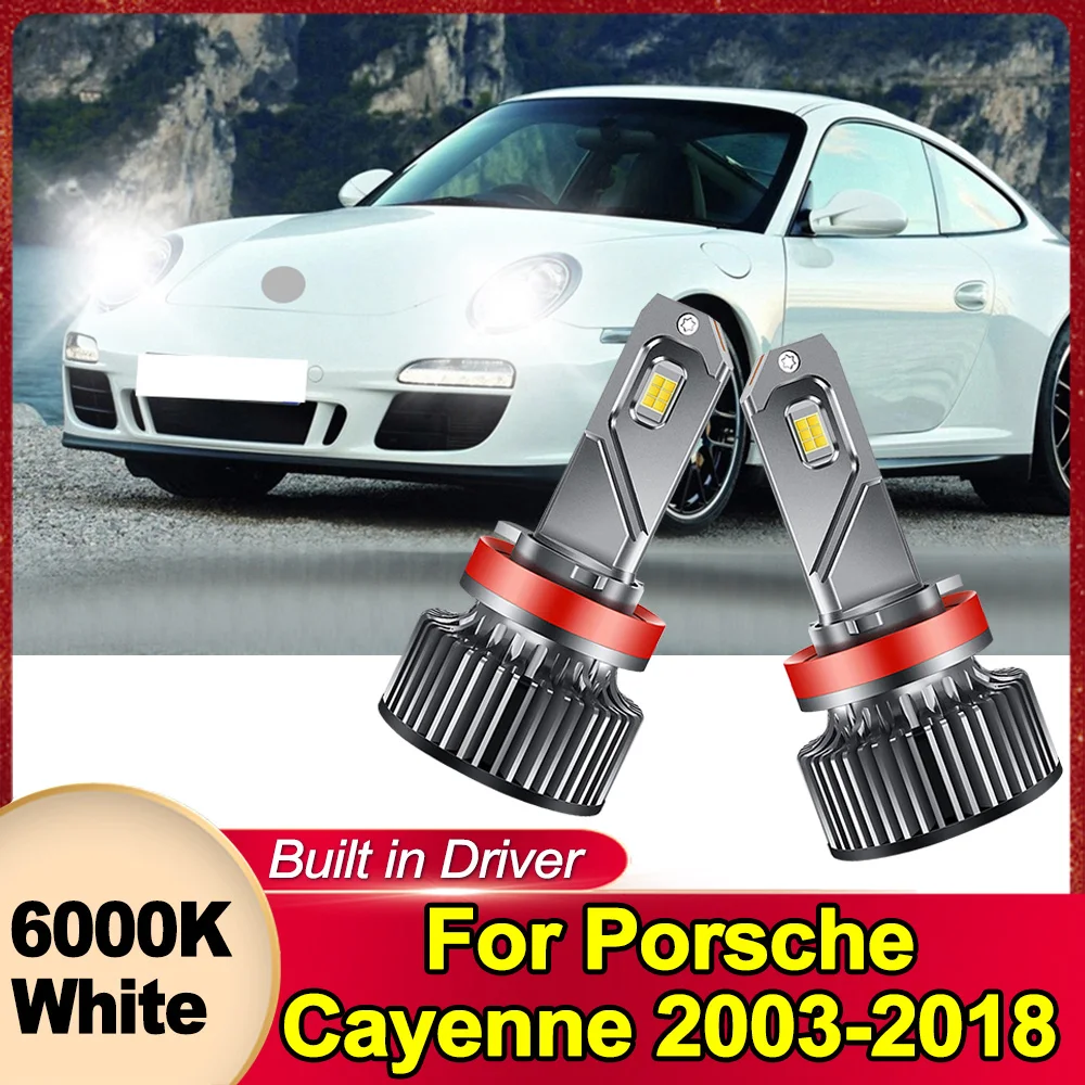 

H8 H9 H11 LED Fog Light Bulbs DRL 360 degree Fog Bulbs 6000K Plug&Play front fog lamp For Porsche Cayenne 2003-2018