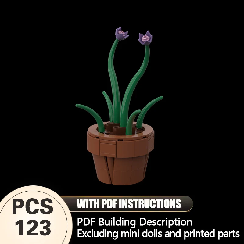

Creators Plant Series Model MOC Building Bricks Chives Plant Modular Technology Gifts Holiday Assemble Children Toys Suit