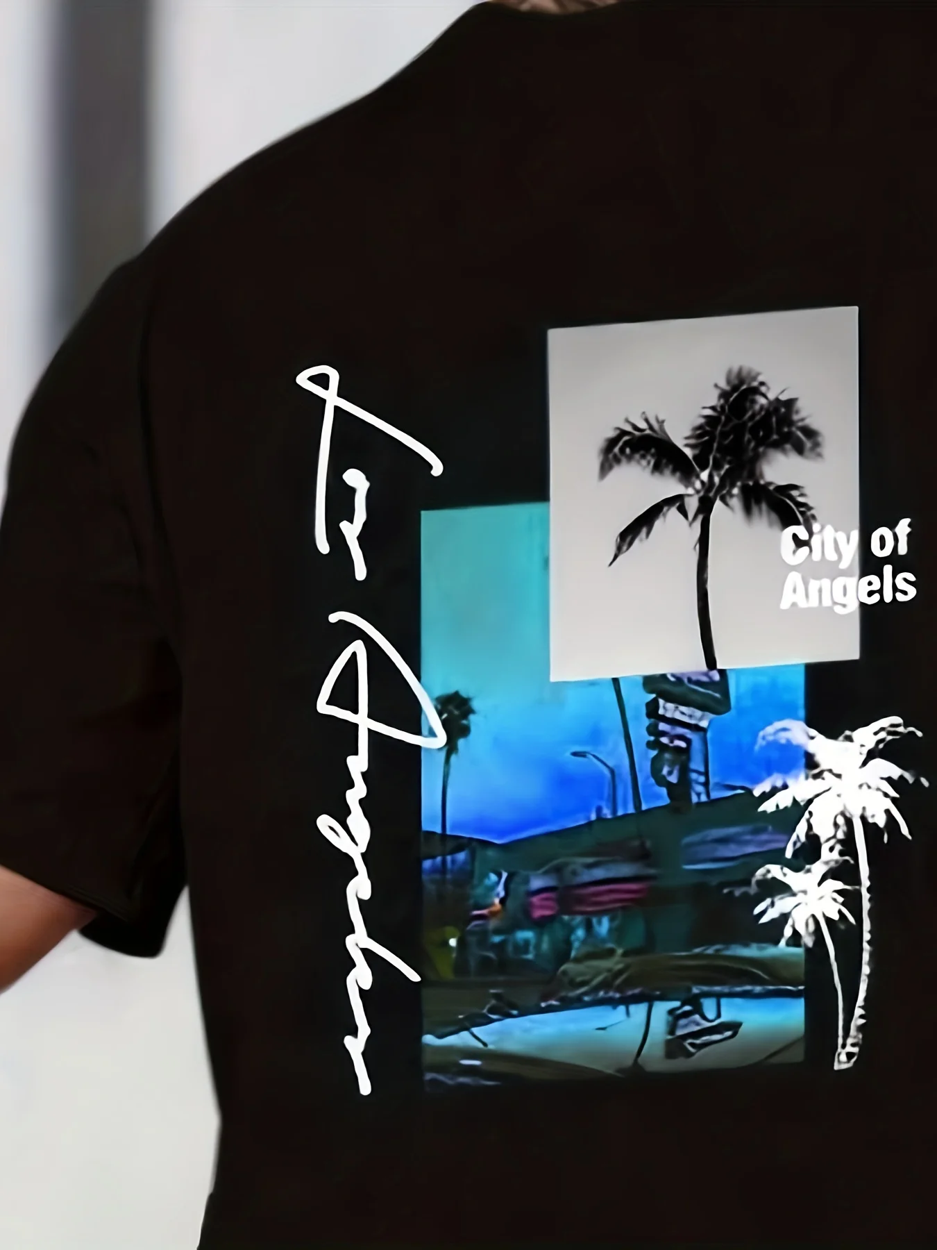 2025 여름 신작 남성 정장 3D 프린트 남성 패션 반팔 티셔츠, 도파민 비치 캐주얼 반바지 세트, 부드럽고 편안합니다.