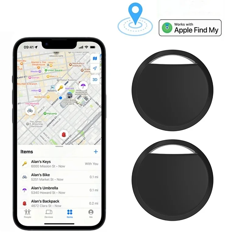 Mini Smart Anti-lose Waterproof Tracker For Apple Airtag Replacemen Find My Bluetooth GPS Tracker For Luggage IOS MFi Key Finder