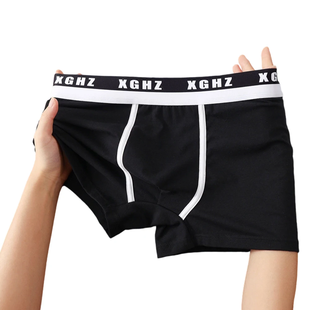Daily Wear Gym Use Breathable Boxers Men\'s Breathable Trunk Underwear Classic Solid Boxers Applicable For Male