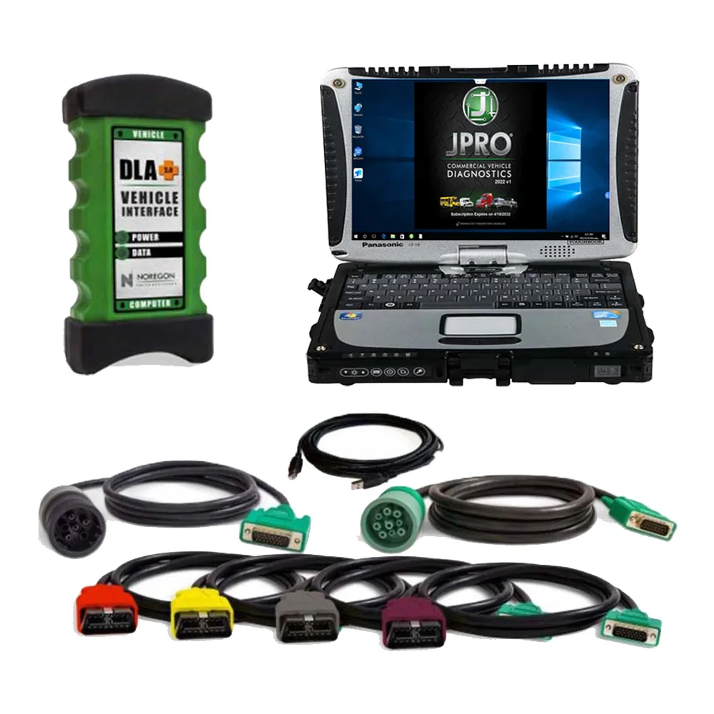 

2024 V2 Nor-egon JPRO Professional Truck Diagnostic Scan Tool Plus CF19 I5 4GB Laptop