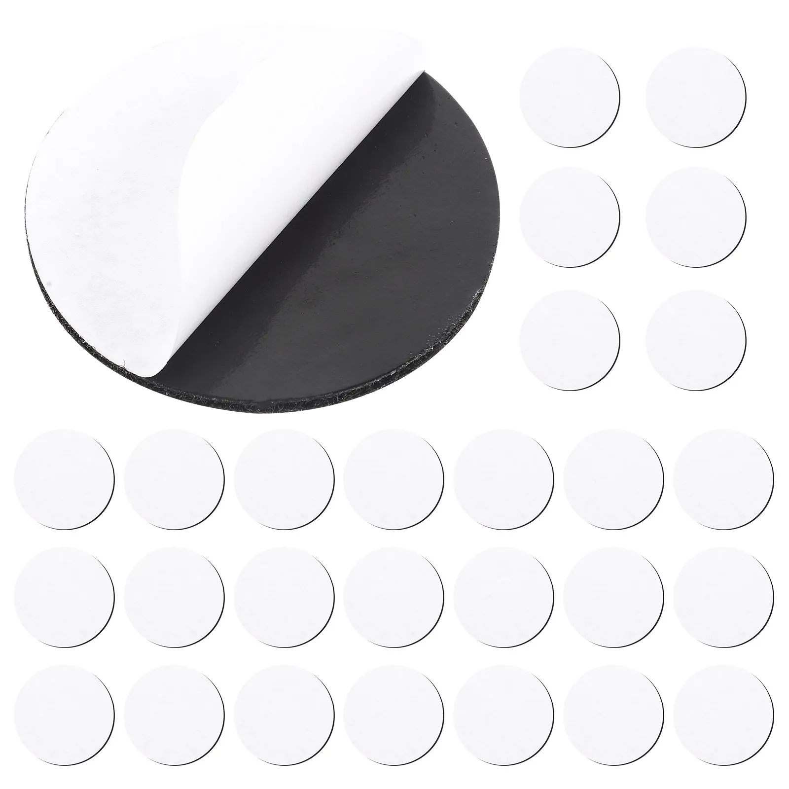 30Pairs Decorative Carpet Grippers Adhesive Hook and Loop Tape Set Non Slip Rug Stabilizer for Living Room Bedroom Office