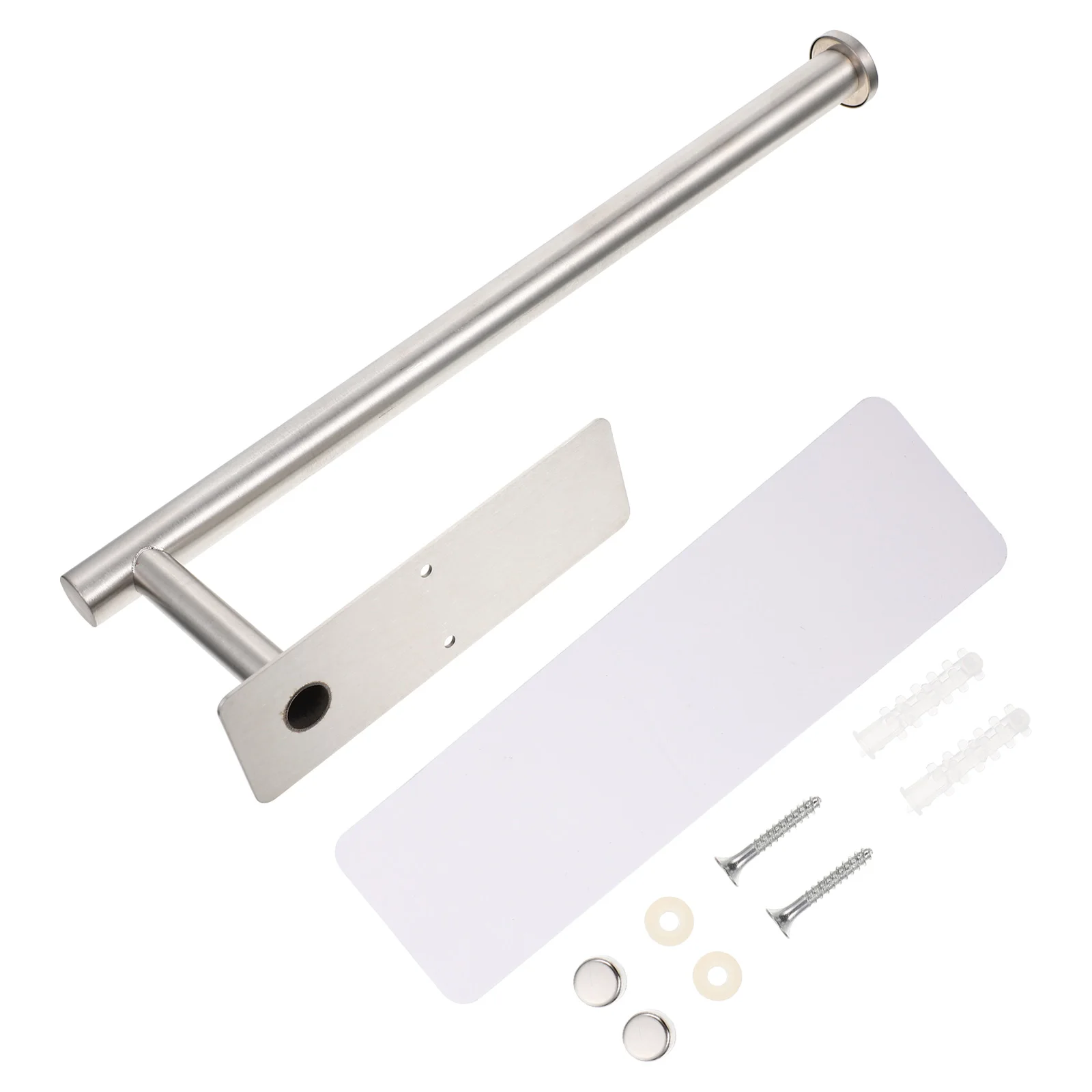 

1 Set of Premium 304 Stainless Steel Tissue Rack Multi-Function Roll Paper Holder Wall-Mounted Bathroom Storage