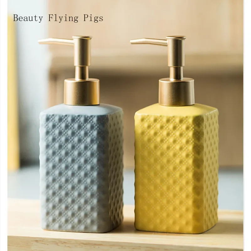 Nordic Ceramic Bathroom Supplies Toothbrush Cup Soap Dispenser Set Four-piece Wash Set Soap Dish Ornament Bathroom Accessories