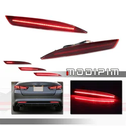 자동차 후면 범퍼 반사판 LED 조명 KIA Optima K5 2016 2017 2018 테일/브레이크 라이트, 후면 안개등 및 순차 회전 신호