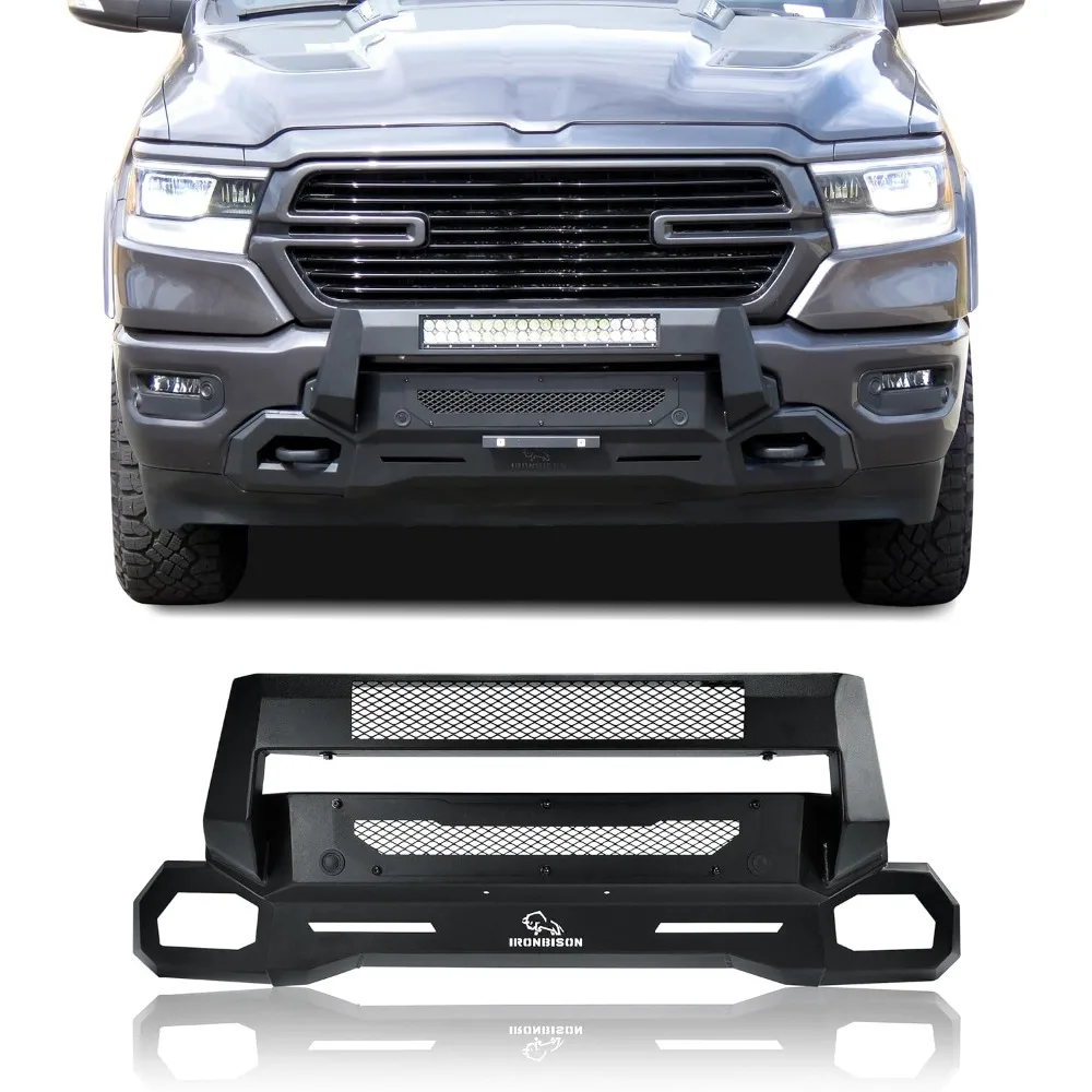 

Front Bumper Compatible with 2019-2024 RAM 1500 (Exclude 2019-2024 Ram 1500 Classic/Rebel/Diesel / 21-24 TRX Model) Can Add LED