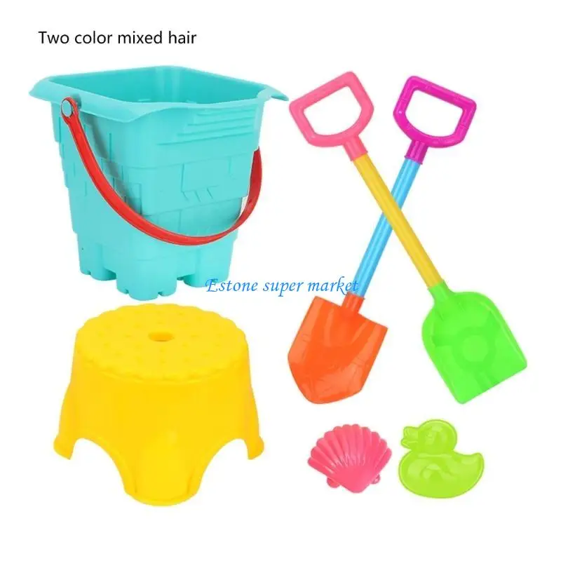 090B かわいいサンドボックス城型おもちゃバケツ砂遊びビーチおもちゃ型子供のパーティーの好意