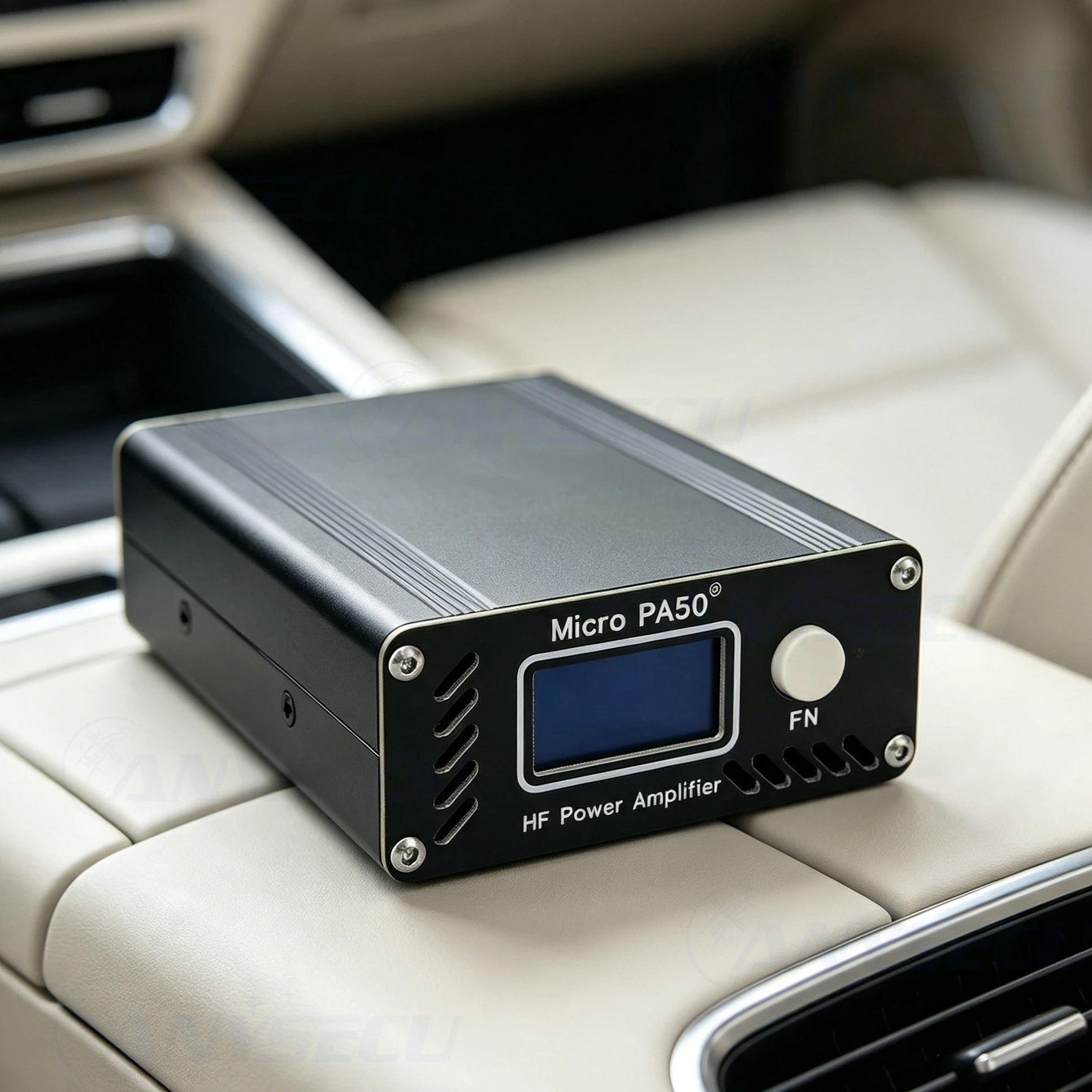 Micro PA50-3 3rd Gen 50W 3.5-30MHz HF Shortwave Power Amplifier with LPF Filter OLED Display Auto TX RX RF Amp for Ham Radio