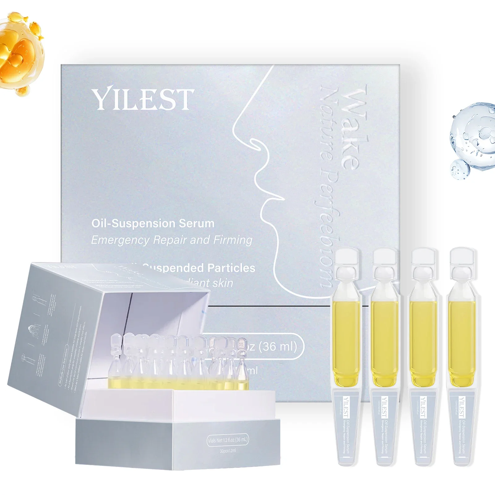 30 قطعة حمض الهيالورونيك ترطيب ثبات ترطيب جوهر الوجه يقلل من الخطوط الدقيقة مصل العناية بالبشرة للوجه #1