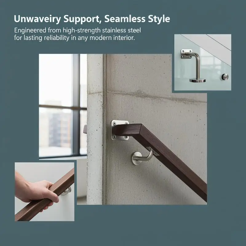 Robust Stair Railing Bracket Stainless Steel for Enhanced Safety in Home Design